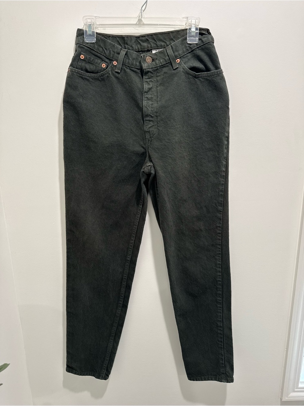 Levi’s 512 Vintage Made in USA Dark Olive Green Slim Fit Tapered Leg Jeans 8 13